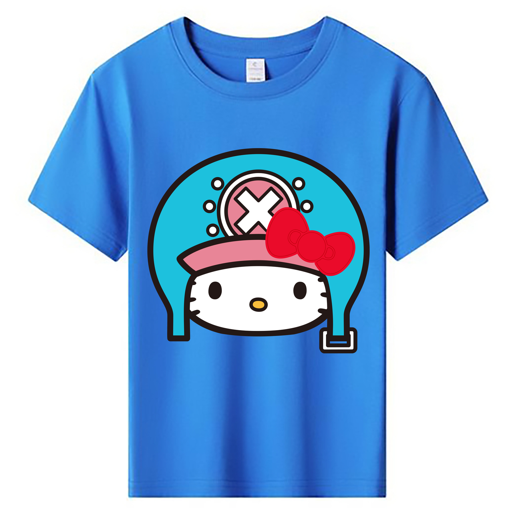 （画像用） Hello Kitty ハローキティ 綿100％キッズTシャツ（フロントプリント）